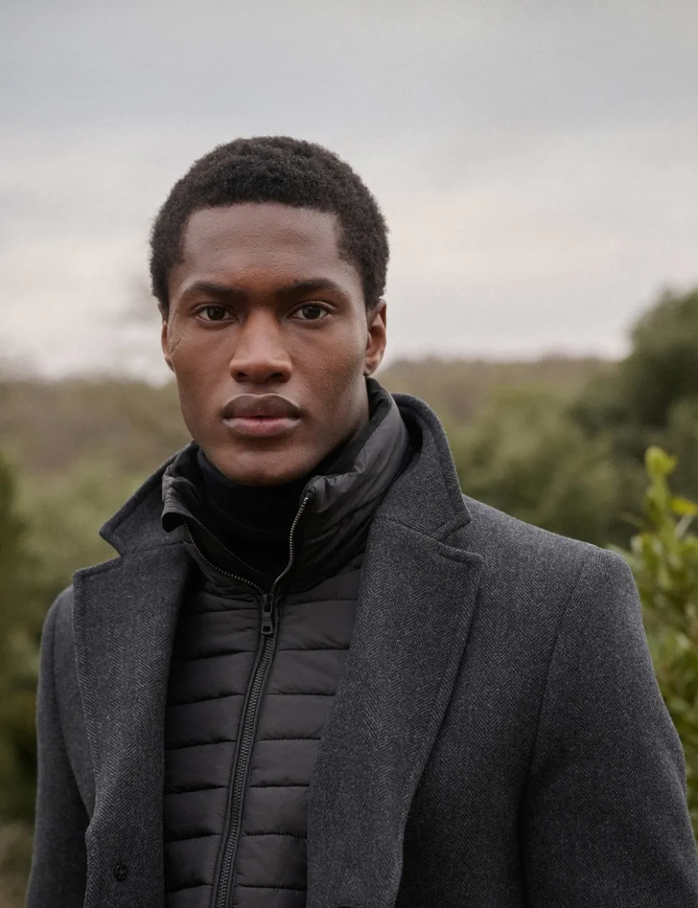 Wool Rich 2 in 1 Peacoat