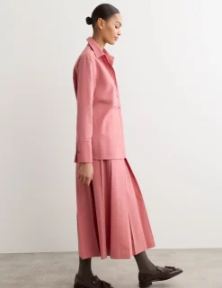 Wool Rich Belted Wide Leg Culottes