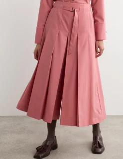Wool Rich Belted Wide Leg Culottes