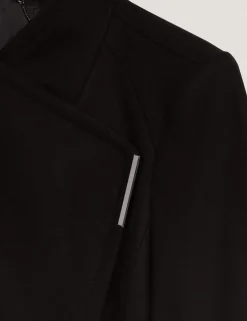 Wool Rich Belted Wrap Coat with Cashmere