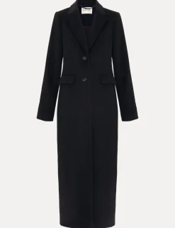 Wool Rich Collared Longline Coat
