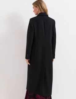 Wool Rich Collared Longline Coat