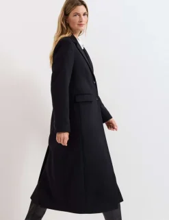 Wool Rich Collared Longline Coat