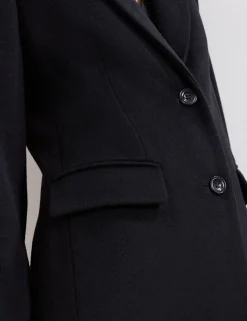 Wool Rich Collared Longline Coat