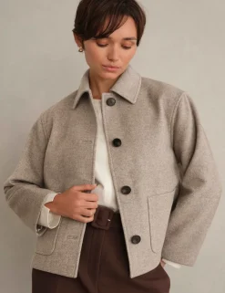 Wool Rich Cropped Jacket