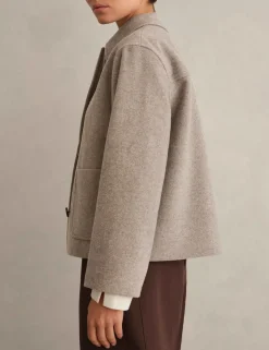 Wool Rich Cropped Jacket