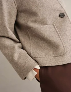 Wool Rich Cropped Jacket