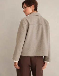 Wool Rich Cropped Jacket