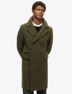 Wool Rich Double Breasted Trench Coat