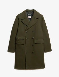 Wool Rich Double Breasted Trench Coat
