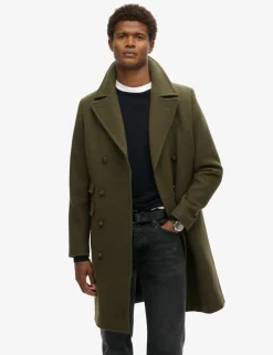 Wool Rich Double Breasted Trench Coat