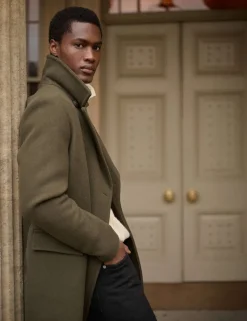 Wool Rich Double Breasted Trench Coat