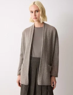 Wool Rich Edge to Edge Longline Cardigan