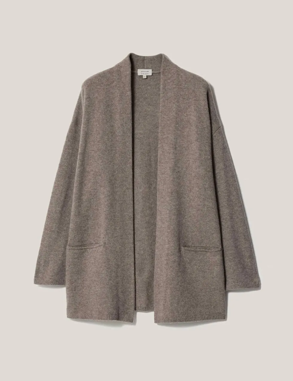 Wool Rich Edge to Edge Longline Cardigan