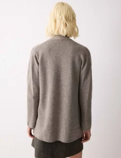 Wool Rich Edge to Edge Longline Cardigan