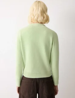 Wool Rich Saddle Crew Neck Jumper
