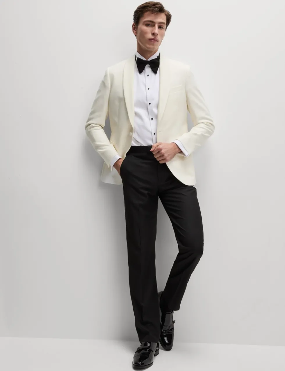 Wool Rich Shawl Lapel Dinner Tuxedo Jacket