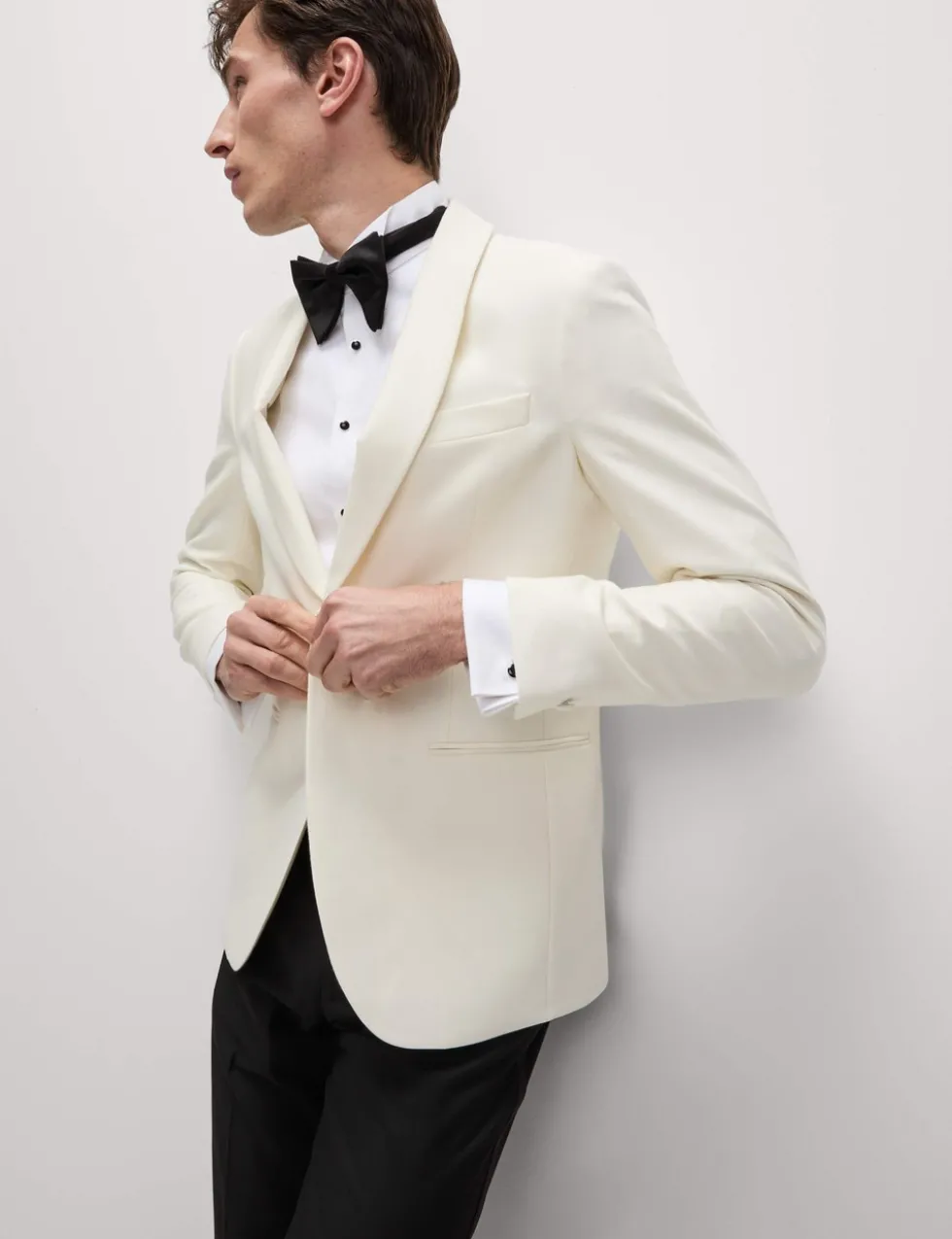 Wool Rich Shawl Lapel Dinner Tuxedo Jacket