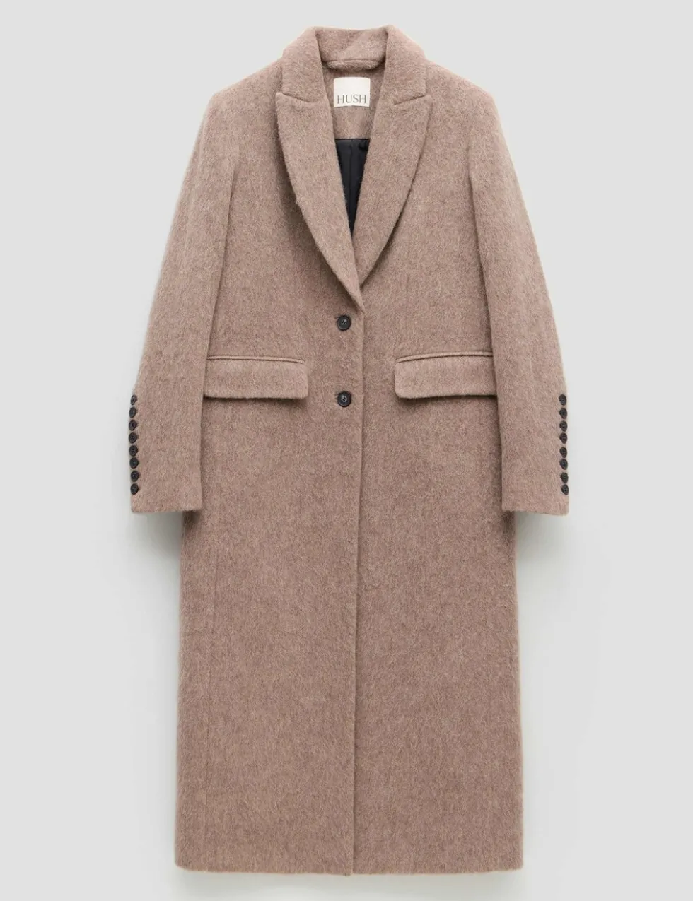 Wool Rich Textured Longline Coat