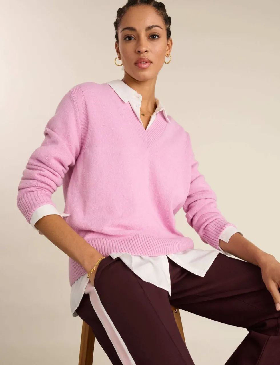 Wool Rich V-Neck Jumper