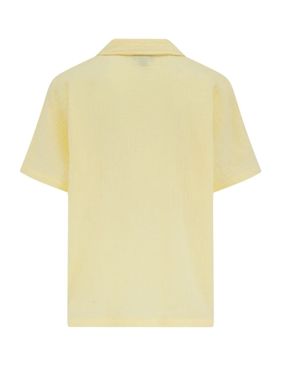 Woven Double Cloth Revere Collar Shirt and Short Pyjama Set
