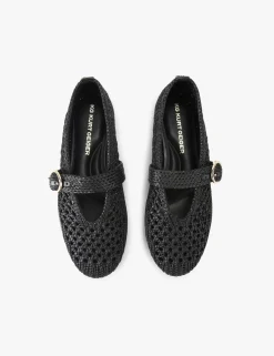 Woven Flat Ballet Pumps