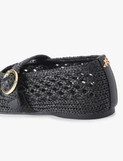 Woven Flat Ballet Pumps