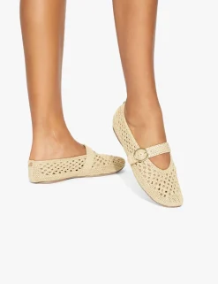 Woven Flat Ballet Pumps