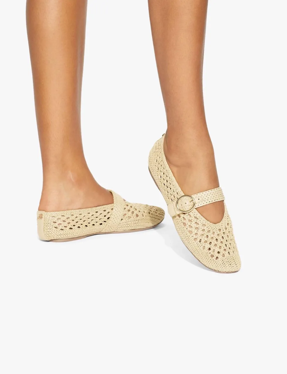 Woven Flat Ballet Pumps