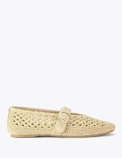 Woven Flat Ballet Pumps