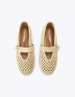 Woven Flat Ballet Pumps