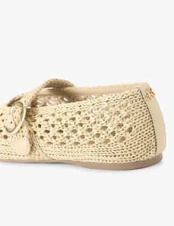 Woven Flat Ballet Pumps