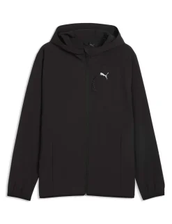 Woven Hooded Sports Jacket with Stretch