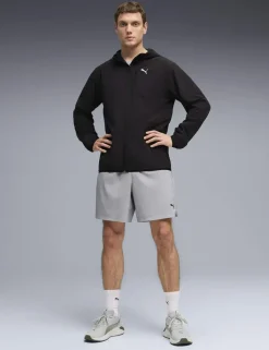 Woven Hooded Sports Jacket with Stretch