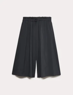 Woven Lightweight High Waisted Wide Leg Culottes