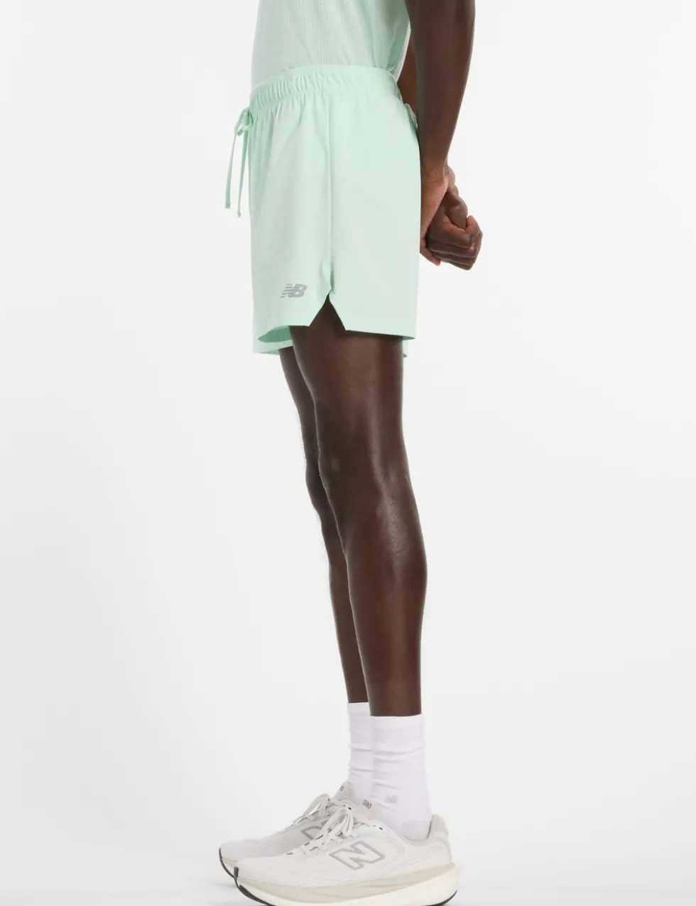Woven Stretch Zip Pocket Running Shorts