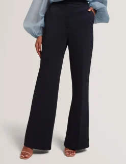 Woven Tailored Flared Trousers
