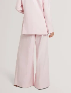 Woven Tailored Wide Leg Trousers