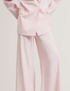 Woven Tailored Wide Leg Trousers