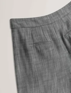 Woven Tailored Wide Leg Trousers
