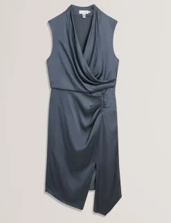 Wrap Detail Midi Dress