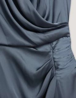 Wrap Detail Midi Dress
