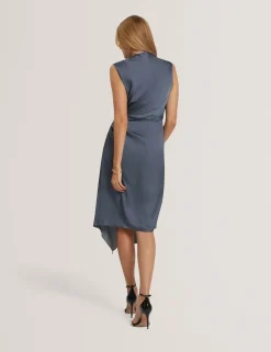 Wrap Detail Midi Dress
