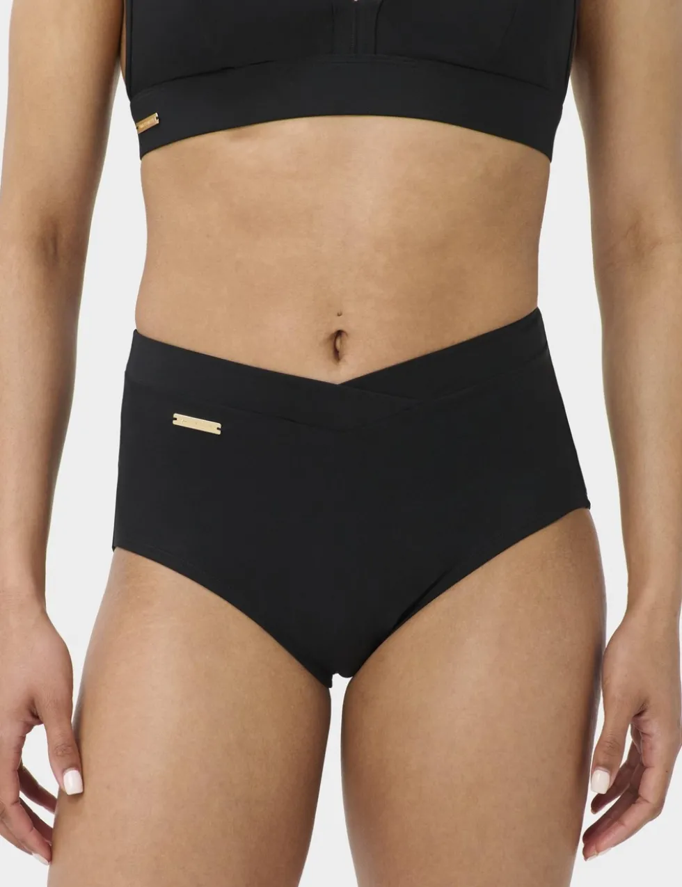 Wrap Front High Waisted Bikini Bottoms