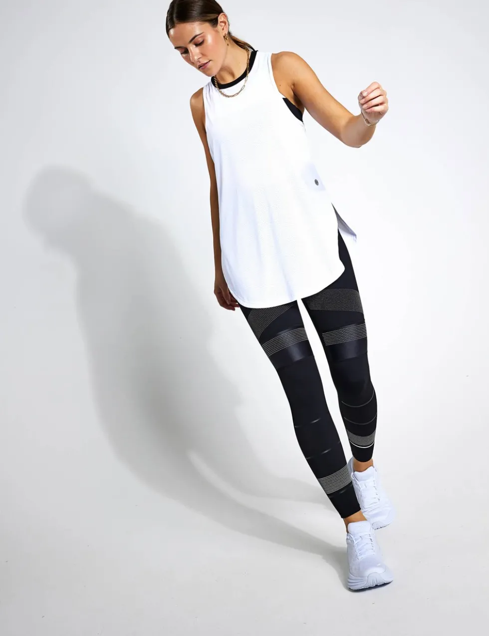 Zela Crew Neck Relaxed Vest Top