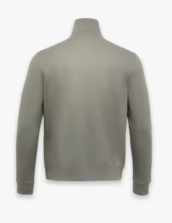 Zetrust Pure Cotton Funnel Neck Half Zip Sweatshirt