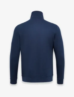 Zetrust Pure Cotton Funnel Neck Half Zip Sweatshirt