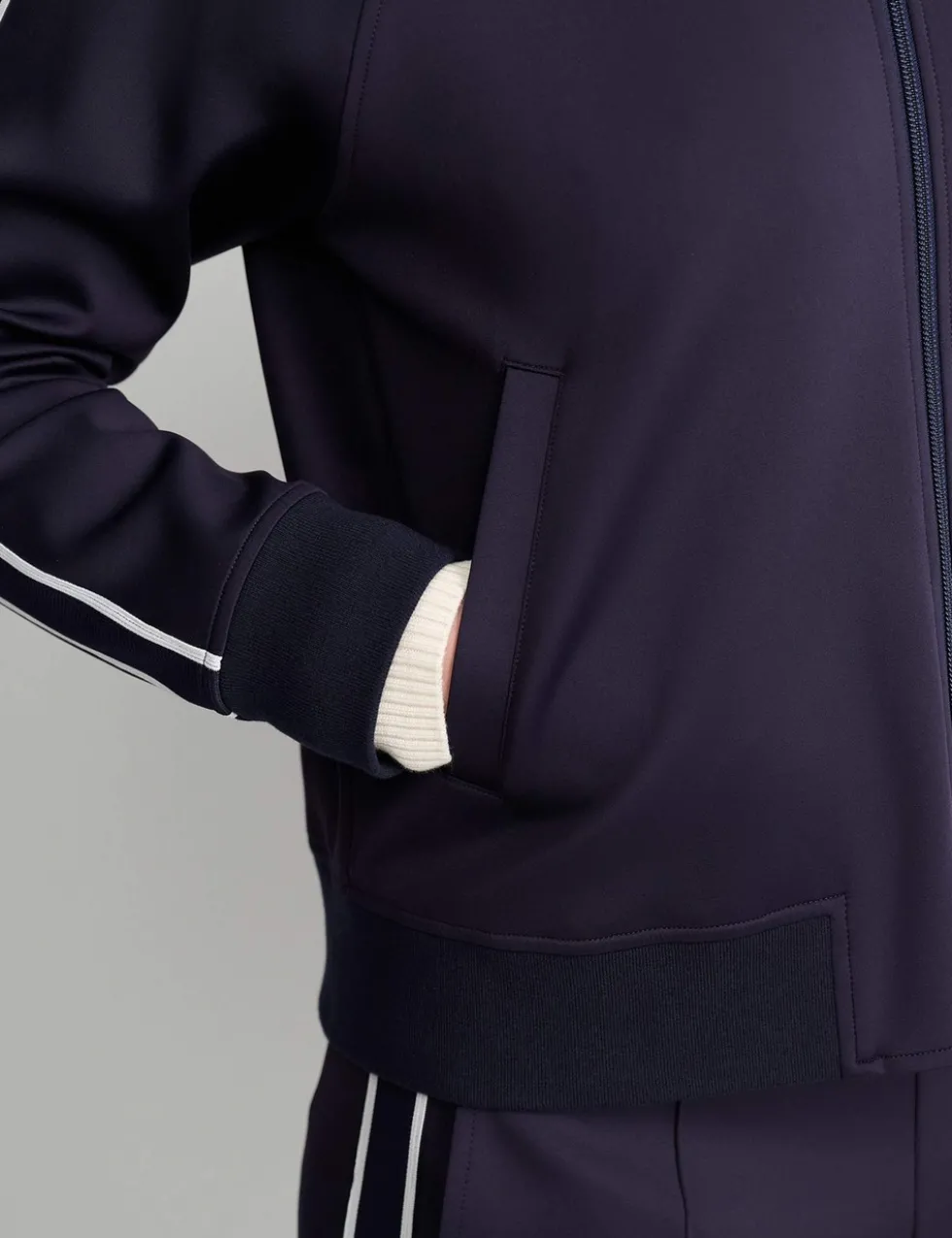 Zip Up Funnel Neck Sports Jacket
