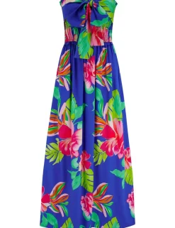 Zoey Floral Maxi Shirred Beach Dress