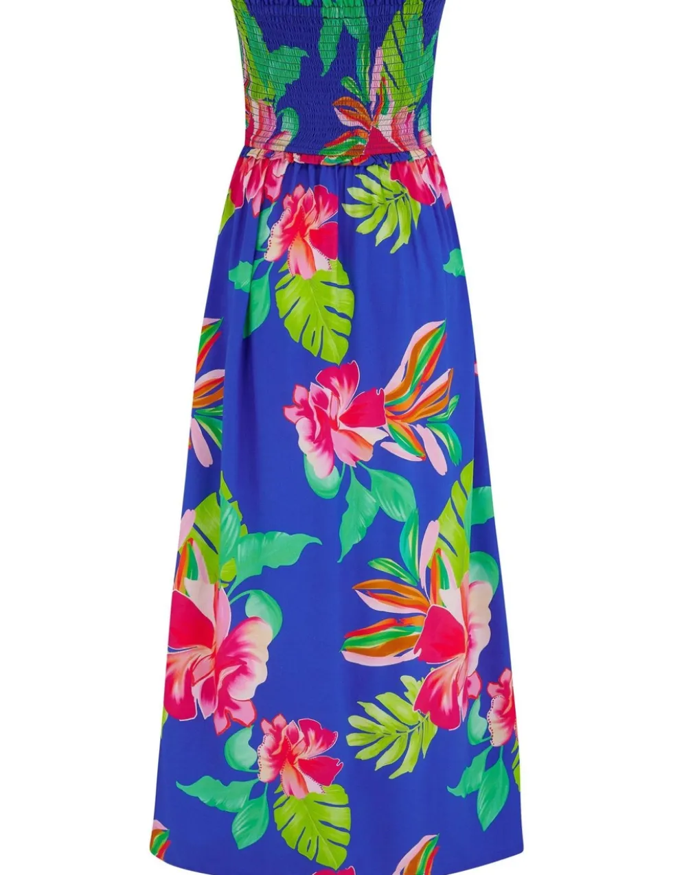 Zoey Floral Maxi Shirred Beach Dress